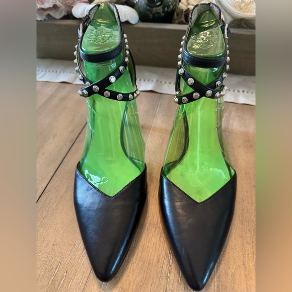 Sam Edelman Orla Black Leather Heels with Studded Straps, NIB, Women’s Size 9 - Picture 3 of 8
